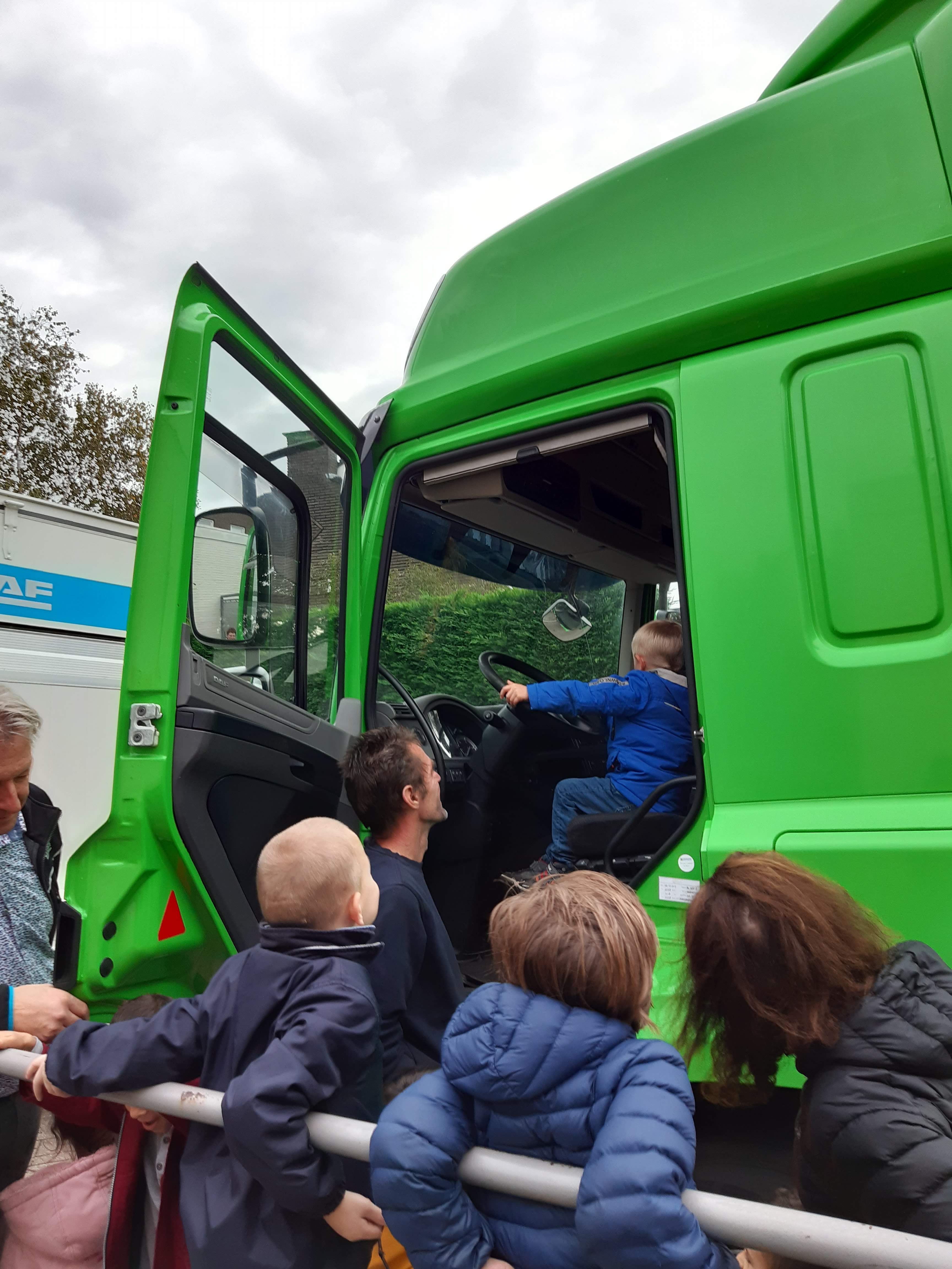 een kijkje nemen in de cabine